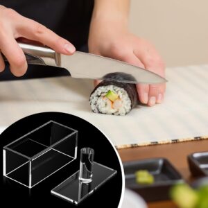 Musubi Maker Kit,2 Acrylic Musubi Mold and 1 Luncheon Meat Slicer Stainless Steel Wires Non Stick Musubi Maker Press Bpa Free Sushi Making Kit Onigiri Mold