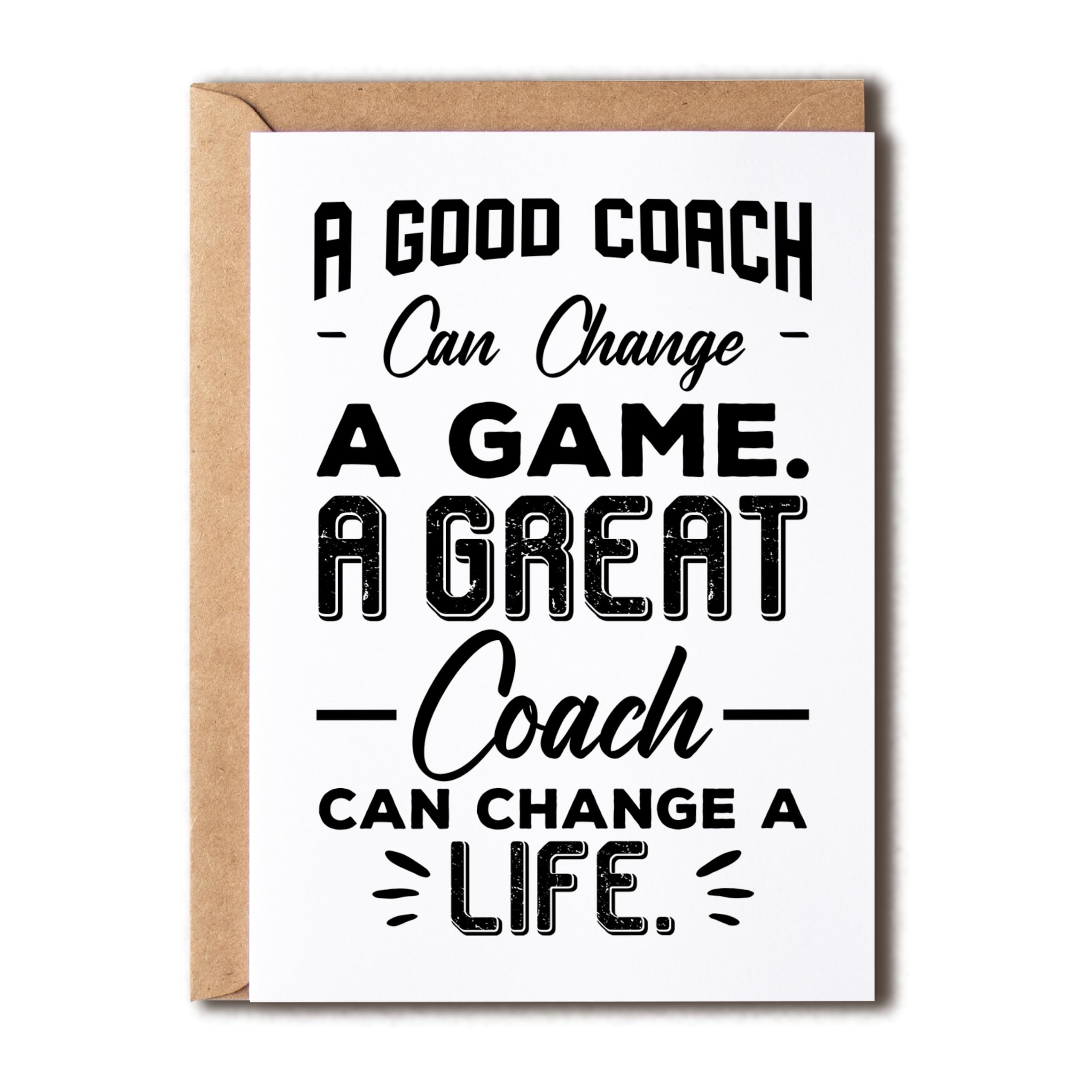 NTVShop Teacher Appreciation Gift Card - Thanks Great Coach - Thank You For Helping Me - Card From Student