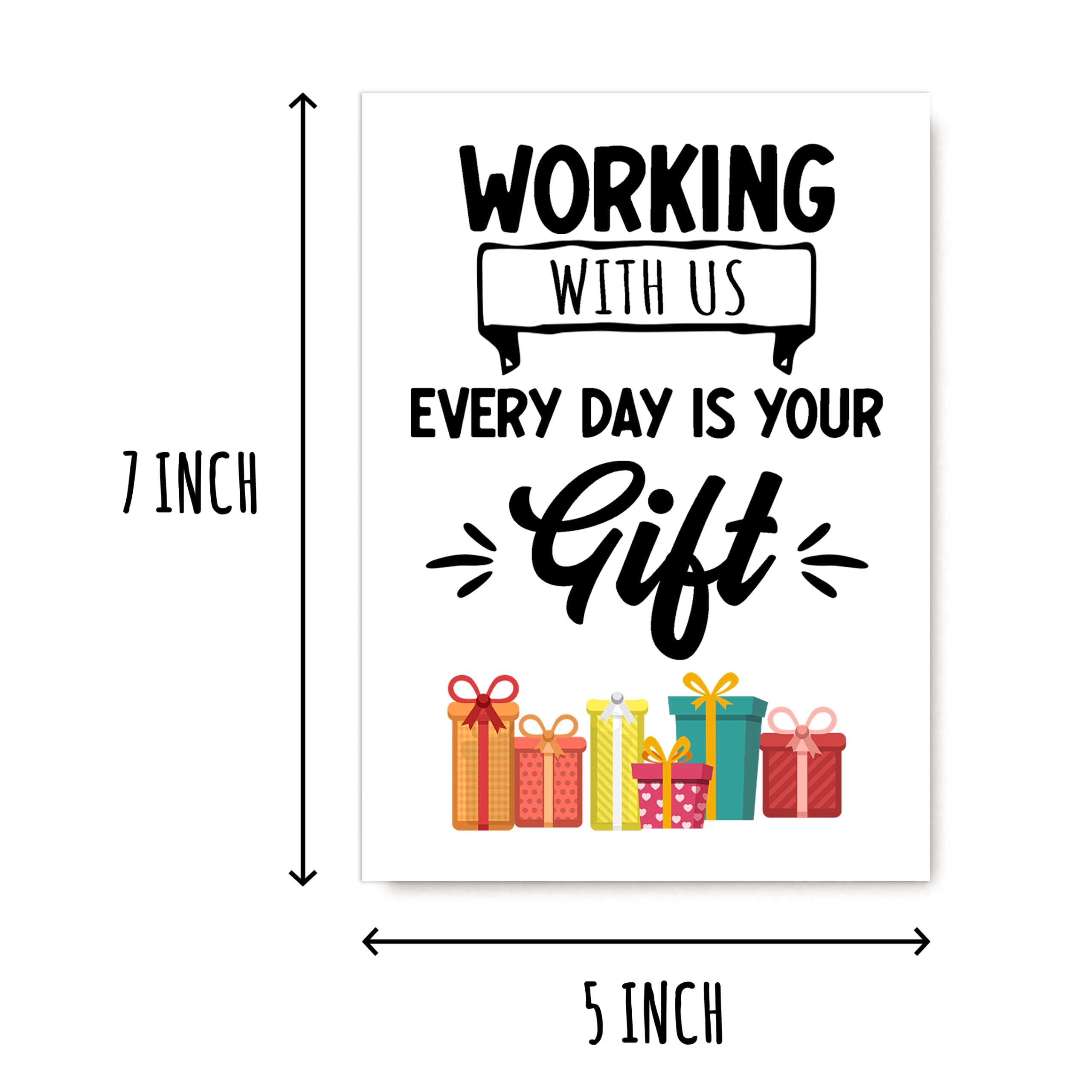 NTVShop Funny Birthday Card - Cute Coworker Birthday Card - Funny Office Card - Anniversary Card For Friend Coworker Boss