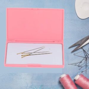 Magnetic Needle Storage Case, Rectangle Magnetic Needle Keeper Cross Stitch Manual DIY Sewing Stitching Pin Storage Box Plastic Cross Stitch Sewing Knitting Pin Organizer Container Tool