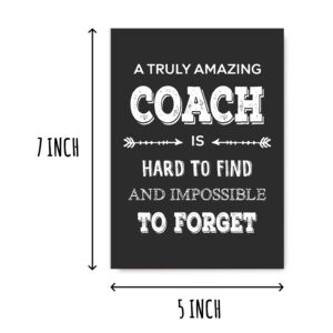 NTVShop Thank You Card For An Awesome Coach - Appreciation Gift - Card For All Occasions - Cute Card For Men And Women