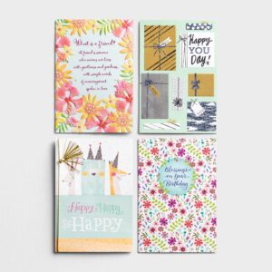 DaySpring - Birthday - Friendship - 8 Greeting Card Assortment Pack with Envelopes (J4523)