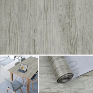 naphite grey wood wallpaper peel and stick wallpaper wood grain contact paper for cabinets countertops drawers self-adhesive removable wallpaper vinyl thicken waterproof easy to use&clean 15.7”×78.7”