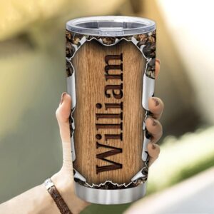 Hyturtle Personalized Hunting Gifts For Men - Deer Hunting Tumbler 20Oz Travel Coffee Mug Stainless Steel- Fathers Day Gift For Dad Him Boy Husband From Son Wife- Birthday Christmas Gifts For Hunters