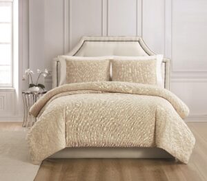 charisma regan matelasse, queen duvet, tan