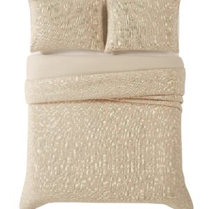 Charisma Regan Matelasse, Queen Duvet, Tan