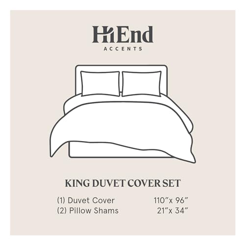 Paseo Road by HiEnd Accents Cabin Bedding Acadia 3 Piece Lodge Duvet Cover Set with Pillow Shams, King Forest Bedding, Cotton Pine Trees Comforter Cover Set, Woodland Nature Western Rustic Bed Set