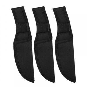 3pcs straight knife sleeve, nylon knife sheath wearproof knife holster with fixed loop for outdoor camping travel（for 3.9'' blade knife ）