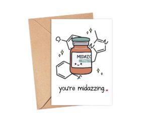 owingsdesignsperfect you're midazzling card - midazolam card - thank you card gift for doctor-nurse - cute medical card - anesthesia card - greeting card