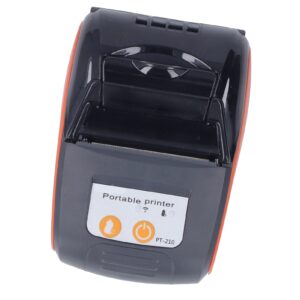 thermal receipt printer, clear printing energy saving stable performance low noise thermal bill printer 58mm for convenience stores (with storage bag)