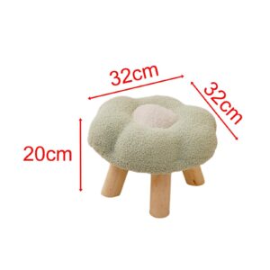 Bothyi Under Desk Step Stool Foot Rest Pouf Multifunctional Shoes Changing Cute Sofa Stool Small Foot Stool for Porch Living Room Bedside Apartment, Green