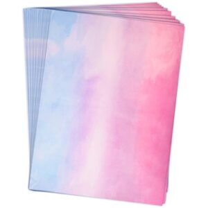 holymaji 50 sheets pink purple blue gradient tissue paper bulk 20 x 14 pastel rainbow tissue paper sheets for christmas birthday baby showers wedding thanksgiving gift wrapping diy crafts arts