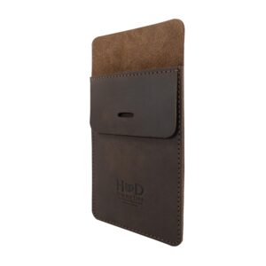 Hide & Drink, Rustic Pen Pocket Protector, Handmade from Full Grain Leather - Bourbon Brown