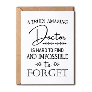 eruditegifts funny appreciation card - thank you card for doctors - hilarious birthday card - gift card for doctor him her