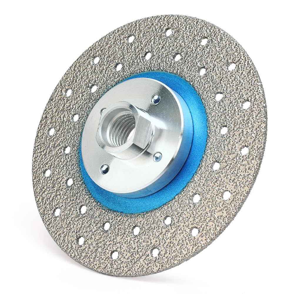 VOSIDUE 4.5" Beveling Diamond Blade Granite Cutting Diamond Blade Fast Cutting and Grinding Shaping Diamond Disc for Angle Grinder