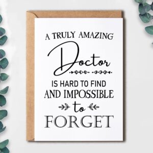 EruditeGifts Funny Appreciation Card - Thank You Card For Doctors - Hilarious Birthday Card - Gift Card For Doctor Him Her