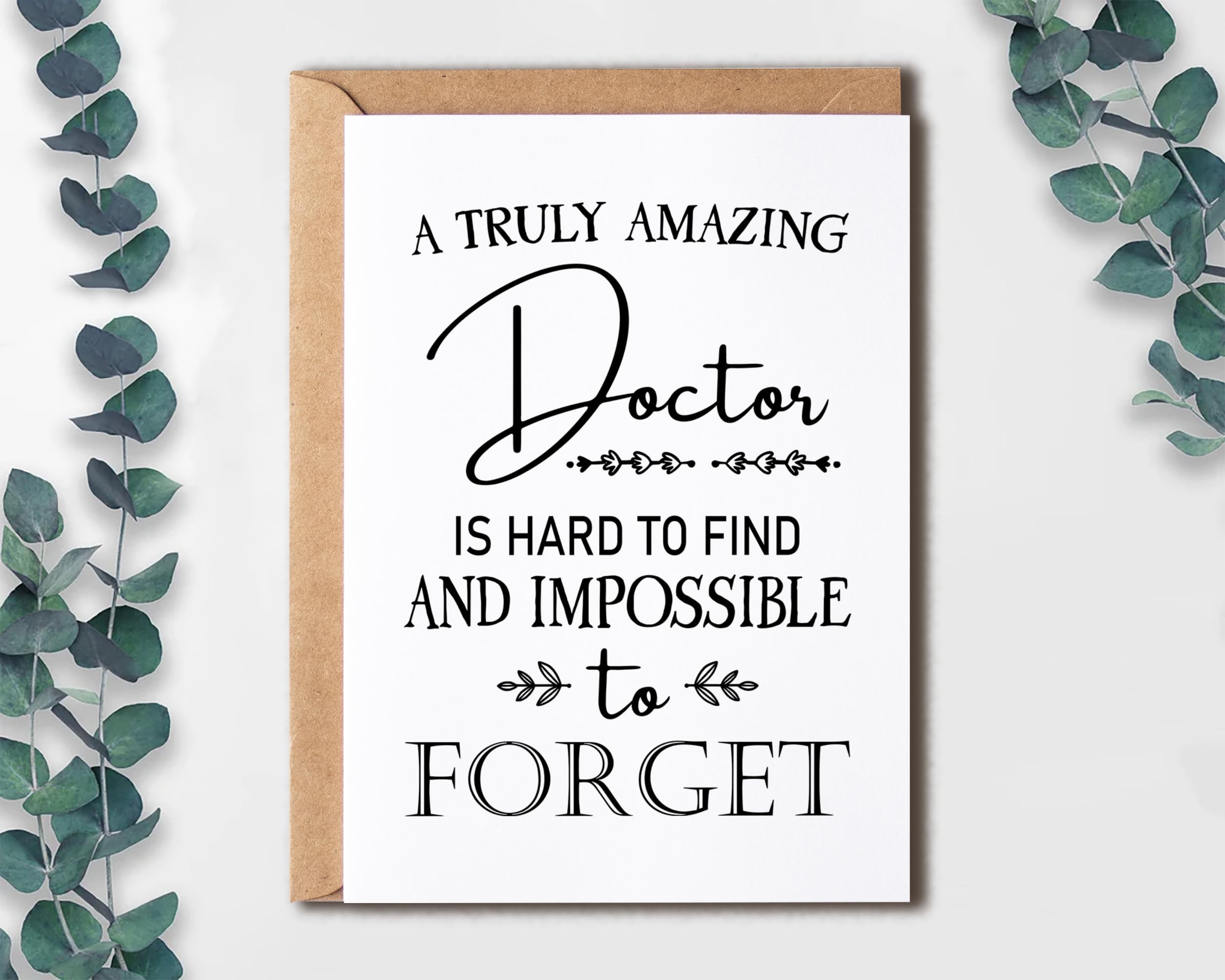 EruditeGifts Funny Appreciation Card - Thank You Card For Doctors - Hilarious Birthday Card - Gift Card For Doctor Him Her