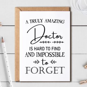 EruditeGifts Funny Appreciation Card - Thank You Card For Doctors - Hilarious Birthday Card - Gift Card For Doctor Him Her