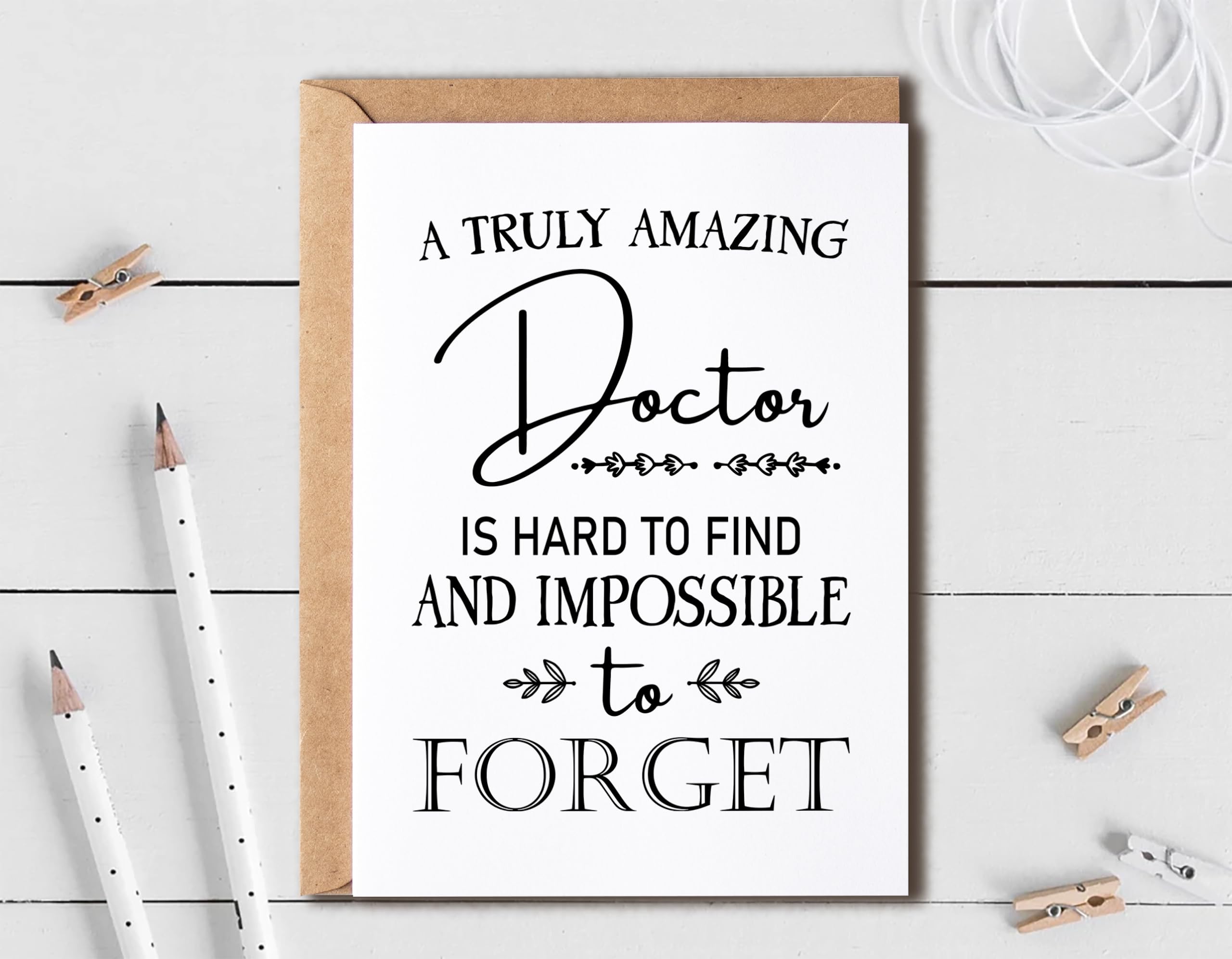 EruditeGifts Funny Appreciation Card - Thank You Card For Doctors - Hilarious Birthday Card - Gift Card For Doctor Him Her