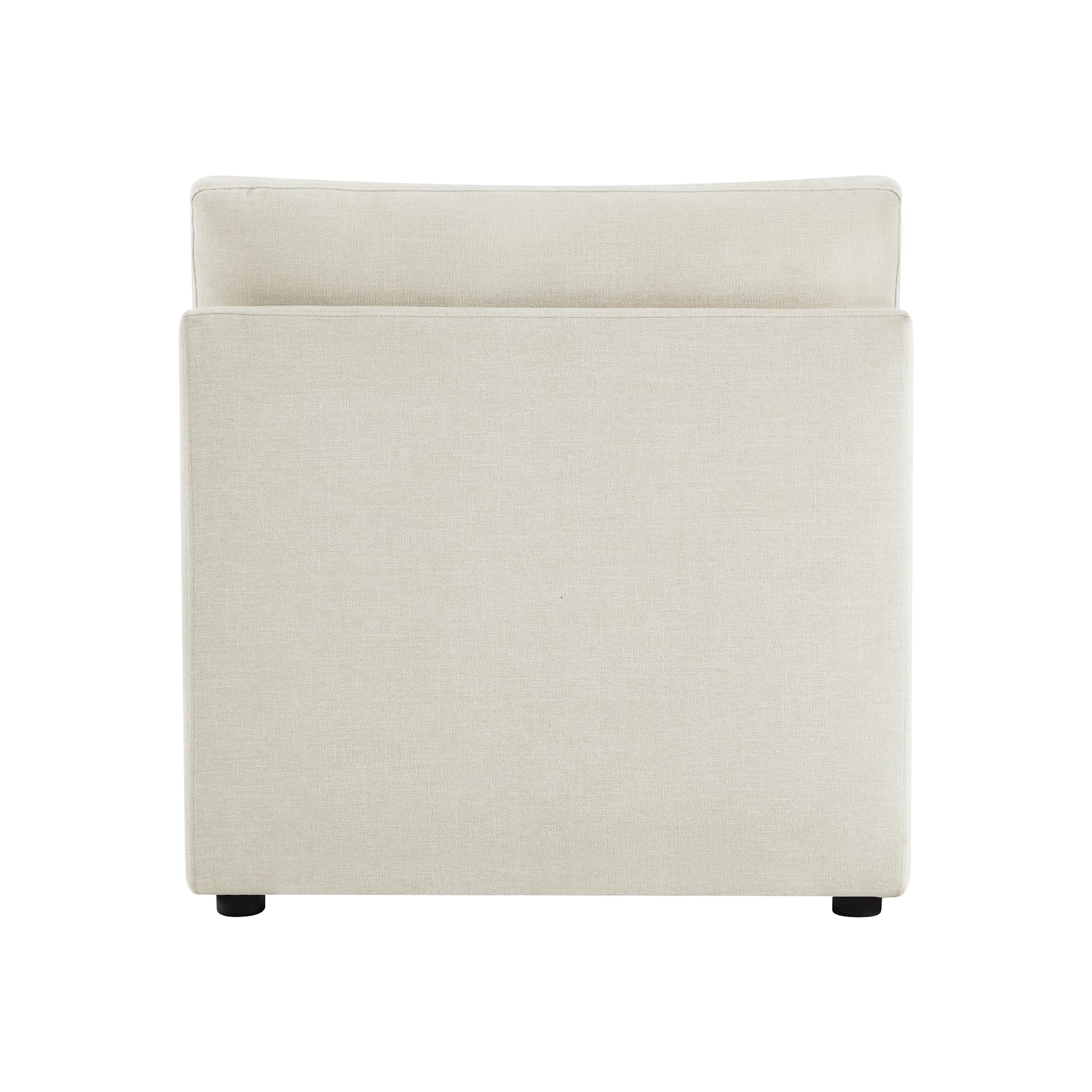 CHITA Modern Upholstered Middle Module for Modular Sectional,Sectional Sofa Couch Accent Armless Chair, Linen