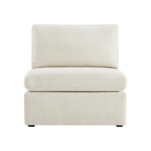 chita modern upholstered middle module for modular sectional,sectional sofa couch accent armless chair, linen