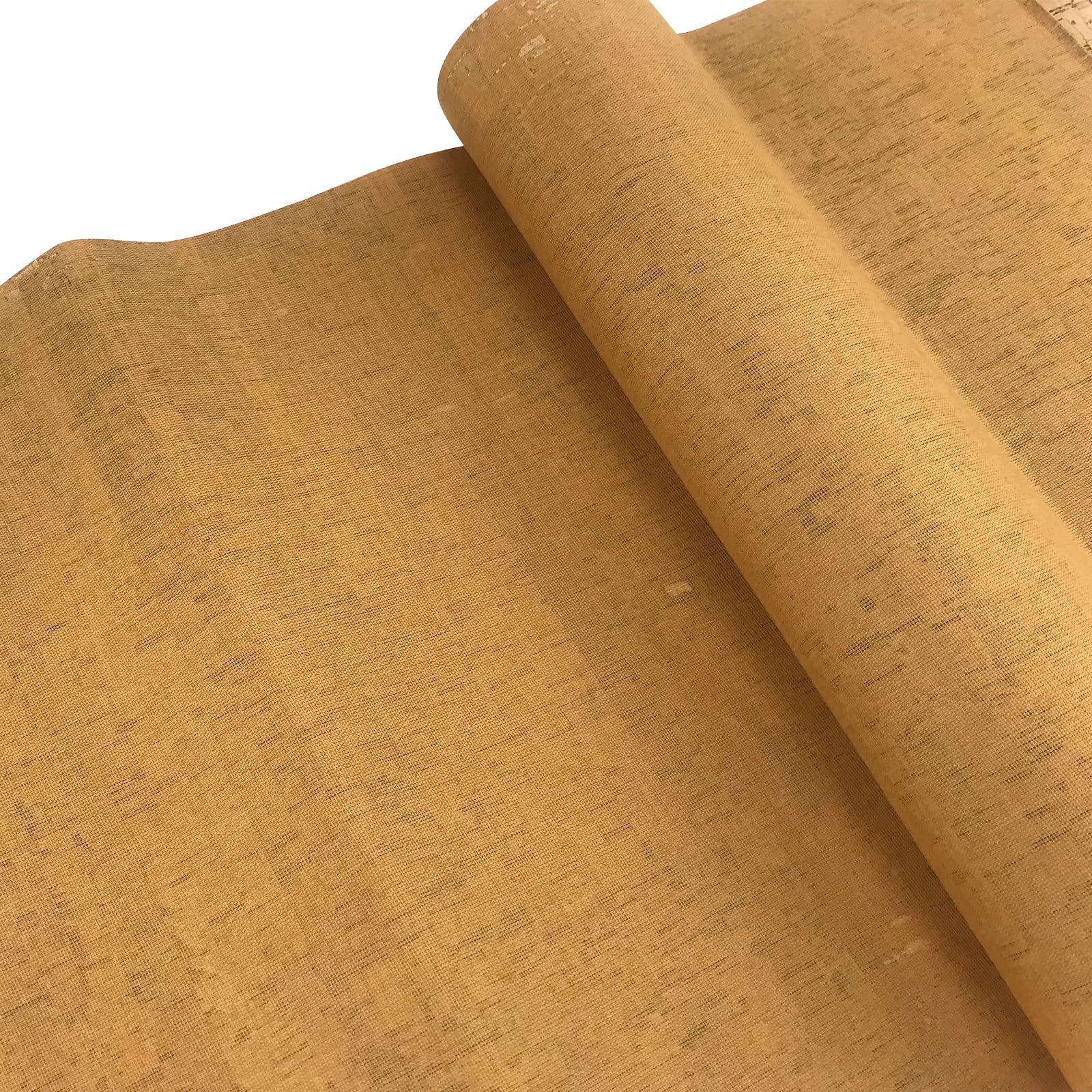 Misscrafts Cork Textured Faux Leather Sheets PU Fabric by The Yard 12.5 x 59 Inches Embellished Craft Fabric for Ornament Sewing DIY Crafts (Light Brown)