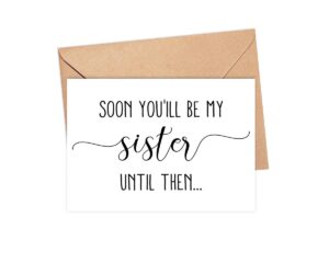 acevedodesign bridesmaid proposal card - will you be my bridesmaid card - bridesmaid proposal gift - soon you will be my sister in law gift - wedding card