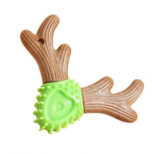 dog toys benebones for dogs puppy toys puppy bone gnawing toy dog treat teething chew stick teeth cleaner resistant chewers pet toys durable dog chew toy for aggressive chewers，medium (green)