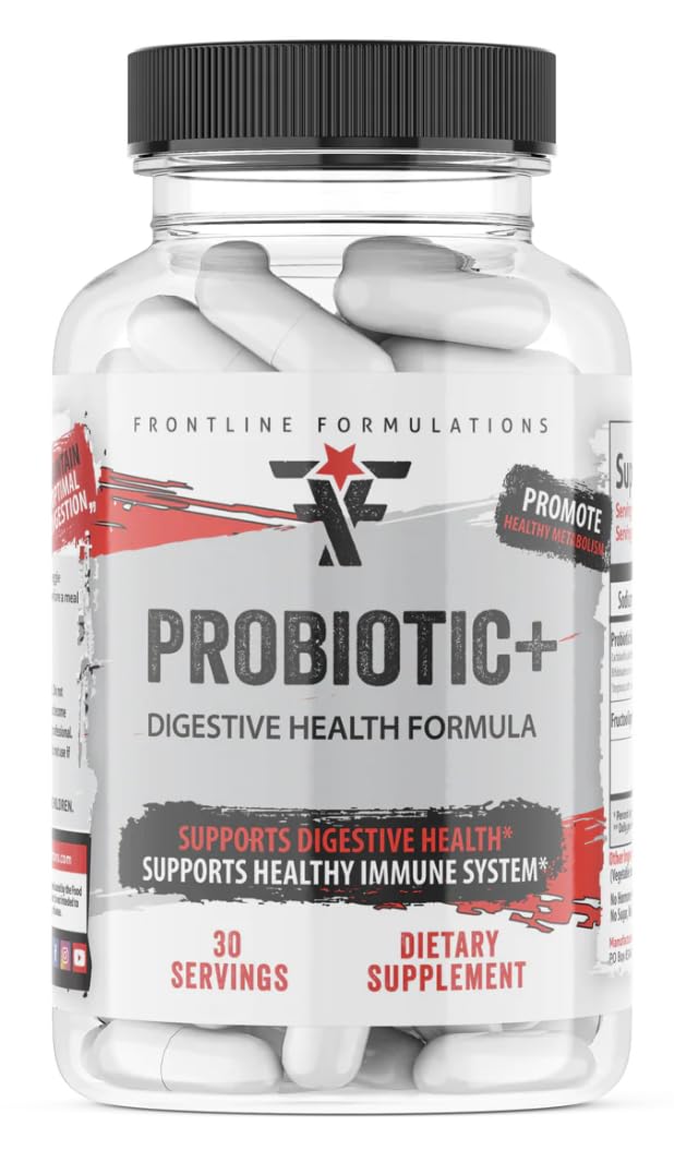 FRONTLINE FORMULATIONS Essentials, Train Harder, Recover Faster, Increase Endurance, Veteren Owned and Operated (Probiotic+)