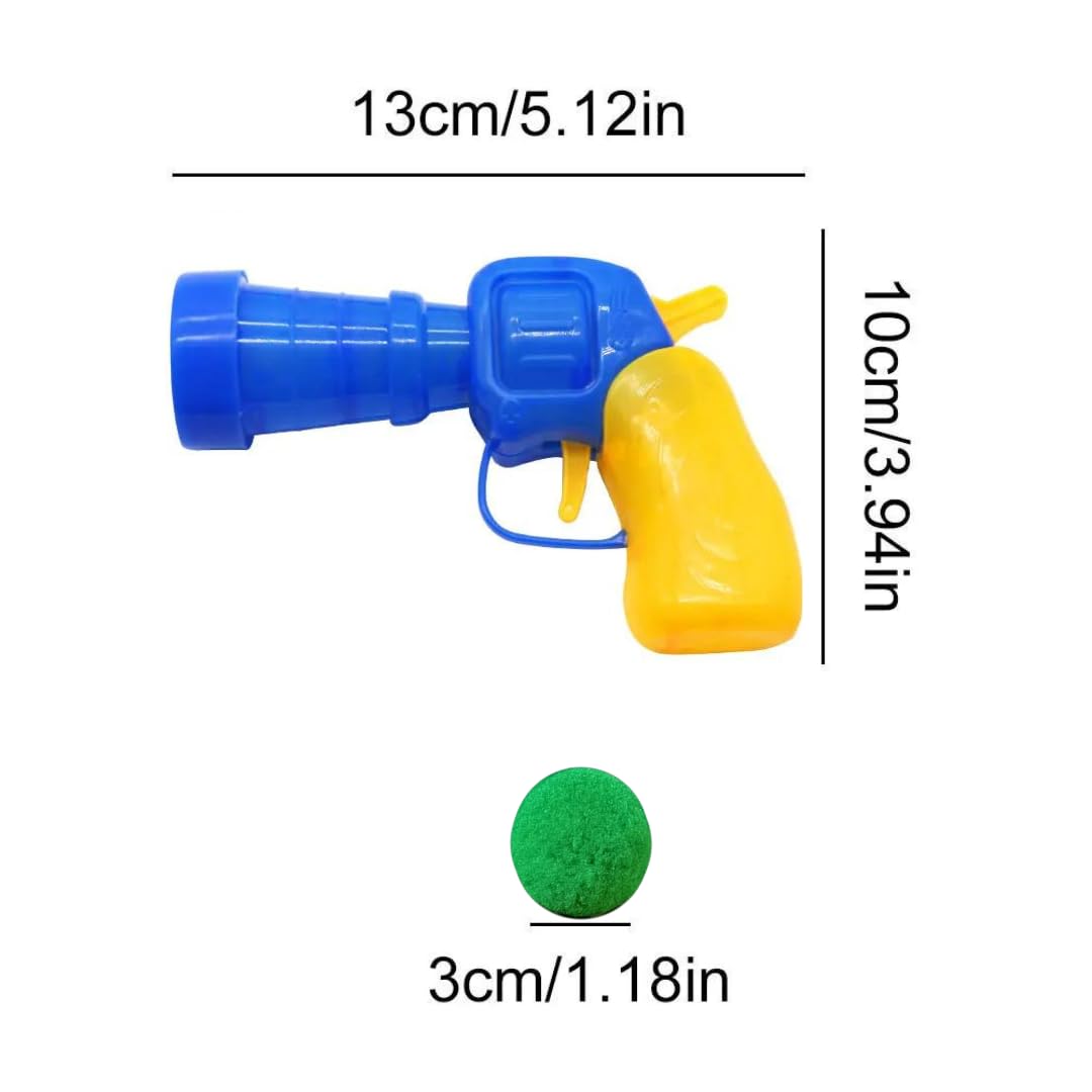 Shizhoo 31 Pcs Cat Toy Ball Launcher Gun,Cat Fetch Toy Gun Shooter, Plush Ball Shooting Gun with 30Pcs Pom Pom Balls, Funny & Fuzzy Toys Interactive for Indoor Cats (3.0 CM with Ball Gun)