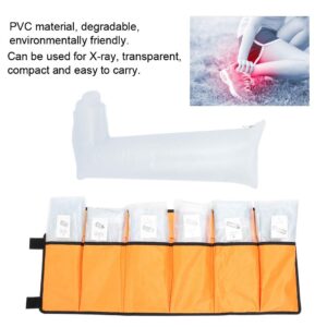 Leg Air Splint, First Aid Air Splint Kits, Inflatable Plastic Splint with Hand Wrist Elbow Arm Foot Ankle for Home Outdoor Emergency Use, Set of 7