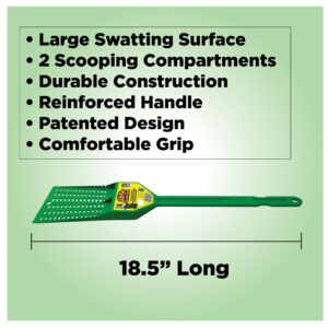 BILLY-BOB Multi-Purpose Heavy Duty Fly Swatter - 2 Pack - Fly Swatter with Bug Scooping Compartments