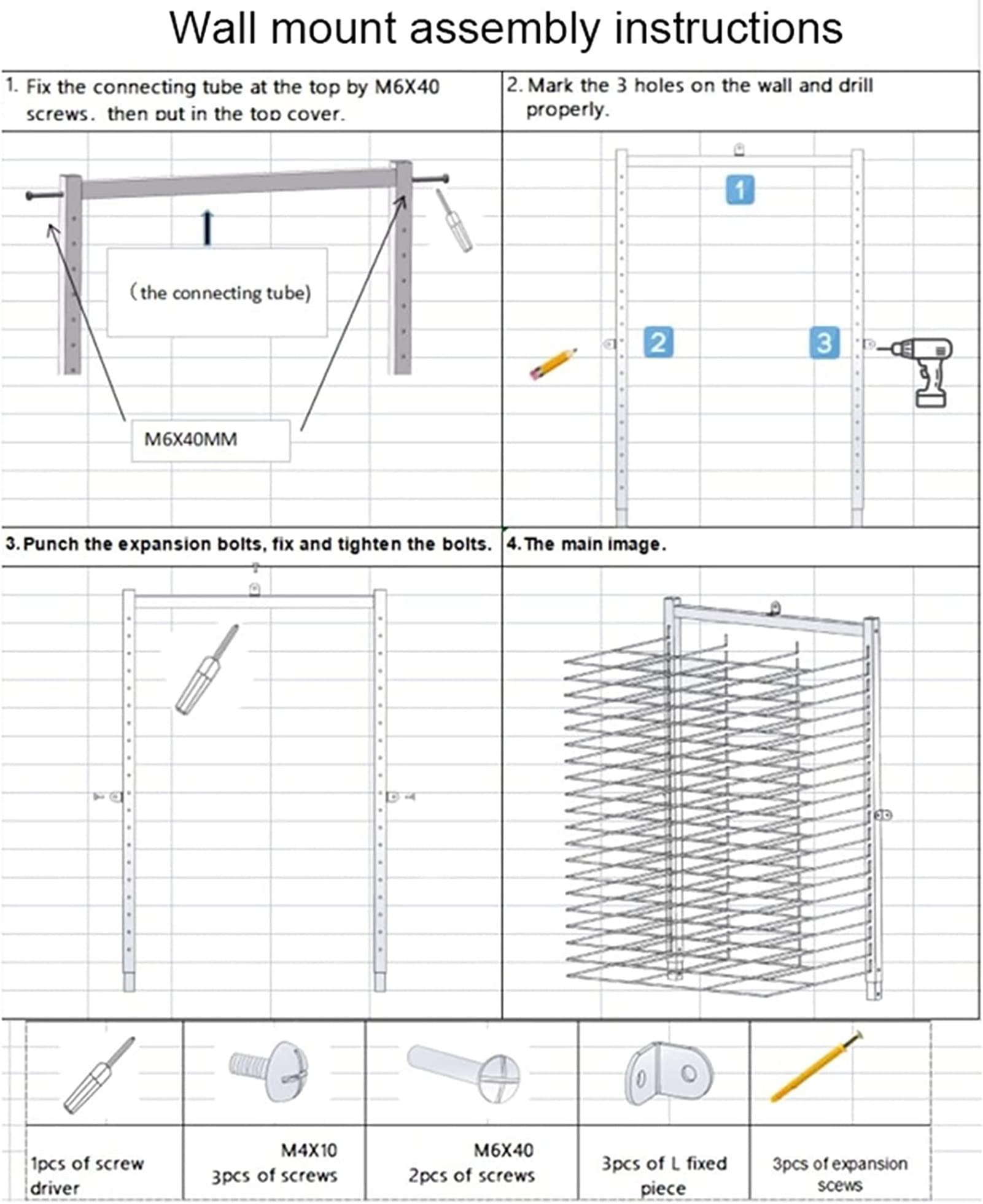 LAJUU Drying Racks,Art Drying Rack Focraft Artwork Canvas Storage, Stackable Wire Shelves Metal Drying Rack for Classroom, Schools and Art Clubs, Power Coated/25 Shelves Wall-Mounted