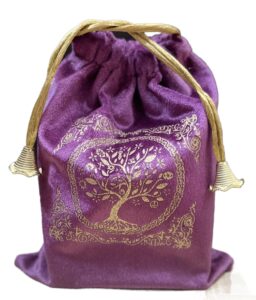 indian consigners soft velvet pouch for tarot, altar, rune, gift, crystal, jewelry wrap bags for precious, sacred and spiritial items (purple wine)