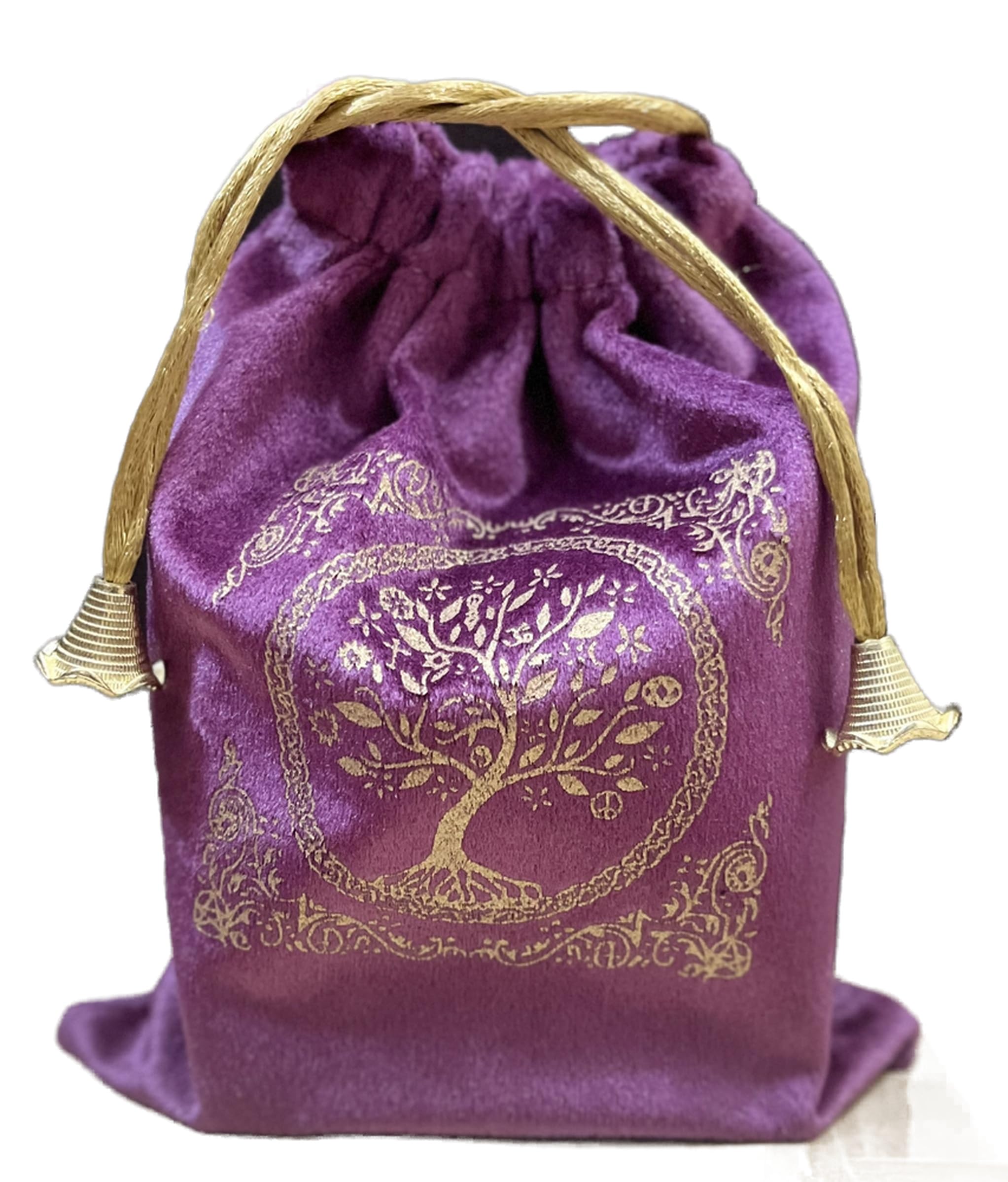 Indian Consigners Soft Velvet Pouch for Tarot, Altar, Rune, Gift, Crystal, jewelry Wrap Bags for Precious, Sacred and Spiritial Items (Purple Wine)