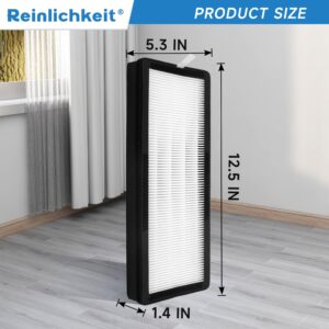 Reinlichkeit True HEPA filter compatible with VEVA 8000 Elite Pro Series Air Purifier，4 True HEPA Filters & 4 Premium Carbon Pre Filters