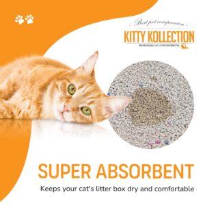 Kitty Kollection - Premium Bentonite Cat Litter, Easy-to-Clump Super Absorbent Kitty Litter with Excellent Odor Control, Toxin-&-Dust-Free Unscented Cat Litter, 5L