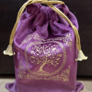 Indian Consigners Soft Velvet Pouch for Tarot, Altar, Rune, Gift, Crystal, jewelry Wrap Bags for Precious, Sacred and Spiritial Items (Purple Wine)