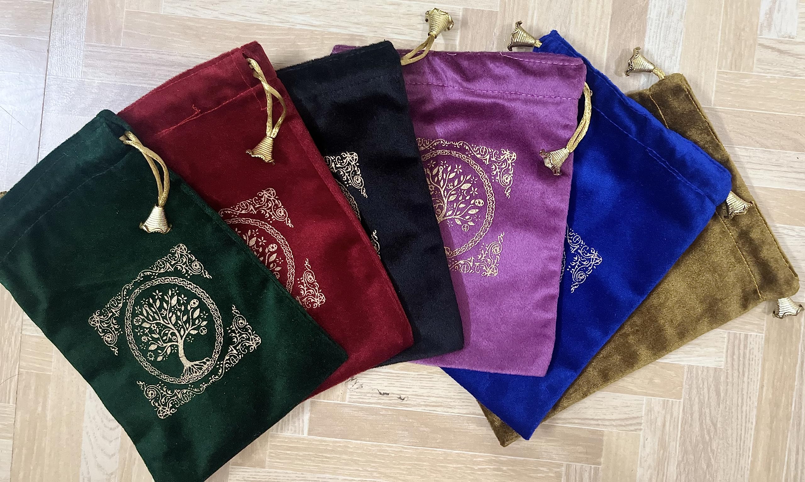 Indian Consigners Soft Velvet Pouch for Tarot, Altar, Rune, Gift, Crystal, jewelry Wrap Bags for Precious, Sacred and Spiritial Items (Purple Wine)