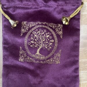 Indian Consigners Soft Velvet Pouch for Tarot, Altar, Rune, Gift, Crystal, jewelry Wrap Bags for Precious, Sacred and Spiritial Items (Purple Wine)