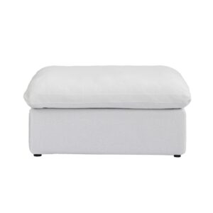 sdorens convertible modular sectional sofa, ottoman seat cube, customizable modular sectional sofa for living room office apartment, white