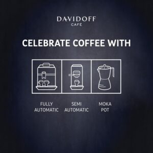 DAVIDOFF Espresso 57 Whole Beans - Dark and Chocolatey - Intense Roast with a Smooth Aroma - 100% Arabica Beans - 10/12 Intensity. 12/12 Roasting. 4/12 Acidity - 1 x 17.63 oz