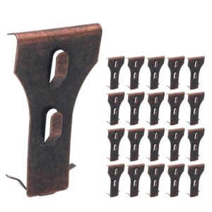 zhitaoxun 20pcs brick hook clips,steel picture hangers,brick hanger for hanging outdoors,heavy duty brick wall hangers for 2-1/4 inches to 2-3/8 inches high bricks (20)