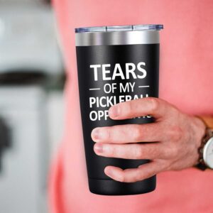 SpenMeta Pickleball Gifts for Men - Gifts for Pickleball Lovers - Tears of My Pickleball Opponents - Funny Birthday, Christmas Gifts for Pickleball Player - 20oz Pickleball Tumbler