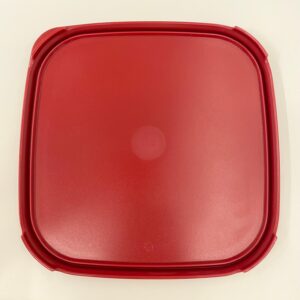 Tupperware Modular Mates Square Replacement Lids Seal Lid 1623 Red 7" x 7"