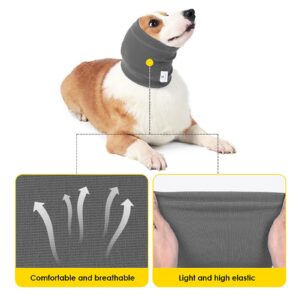 Dog Ear Cover, Pet Ear Covers for Bath, Neck and Ears Warmer for Dog Cats, The Grooming and Force Drying Tool for Anxiety Relief& Calming Dogs