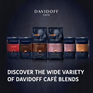 DAVIDOFF Espresso 57 Whole Beans - Dark and Chocolatey - Intense Roast with a Smooth Aroma - 100% Arabica Beans - 10/12 Intensity. 12/12 Roasting. 4/12 Acidity - 1 x 17.63 oz