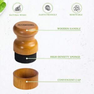 Cutting Board Oil Wax Applicator, Butcher Blocks Oil Cream Wood Applicator for Food Grade Mineral Oil, Countertops, and Bamboo Cutting Board, Wooden Utensils(Nature)