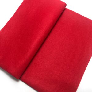 levylisa felt fabric 72" x 36" 1.4mm thick soft craft fabric diy craftwork sewing patchwork material (red)