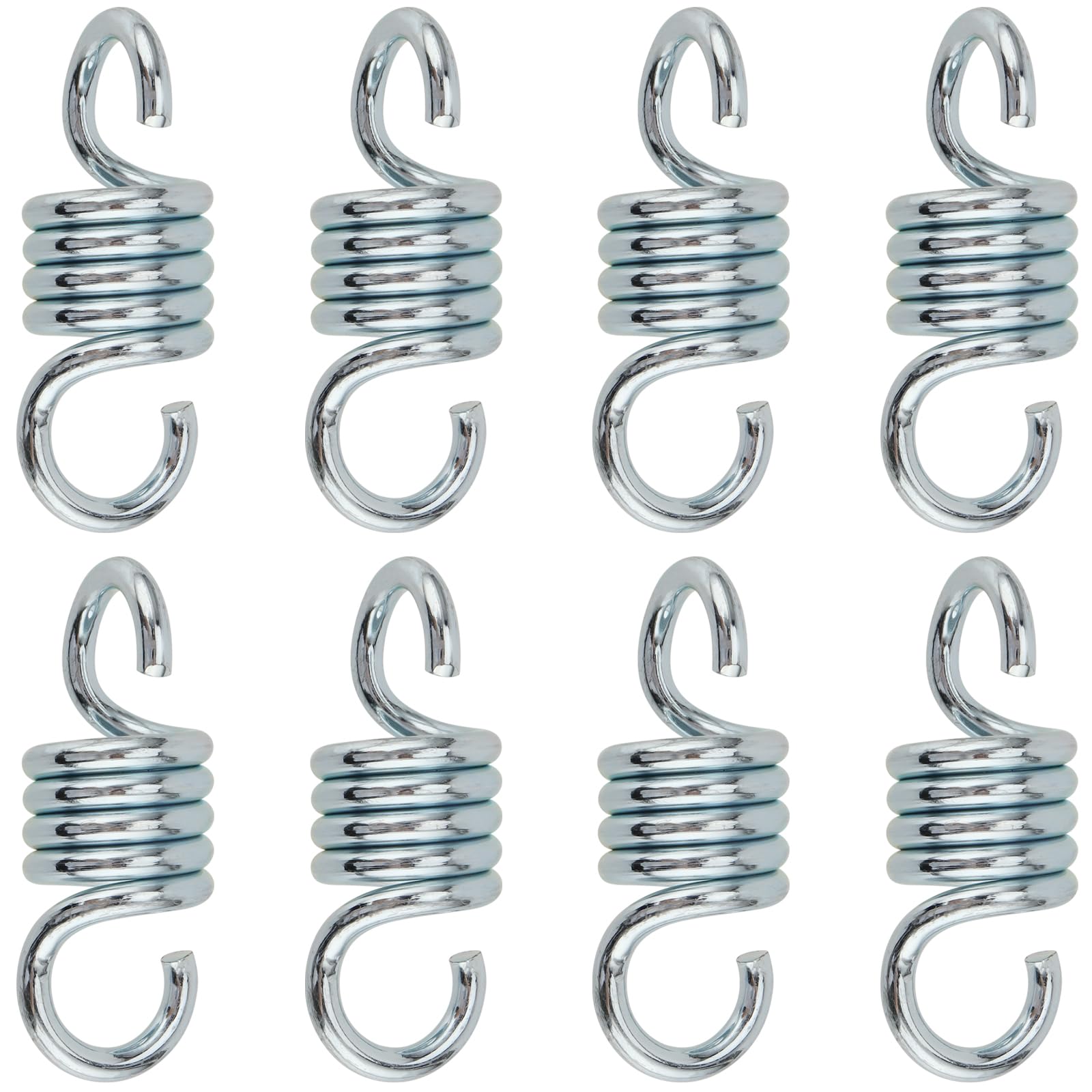 HAKZEON 8 PCS Porch Swing Springs, Hammock Chair Spring, Heavy Duty Porch Swing Hooks Swing Extension Spring for Hammocks, Hanging Chairs, Boxing Bags, Porch Swing, 440 Lbs Capacity